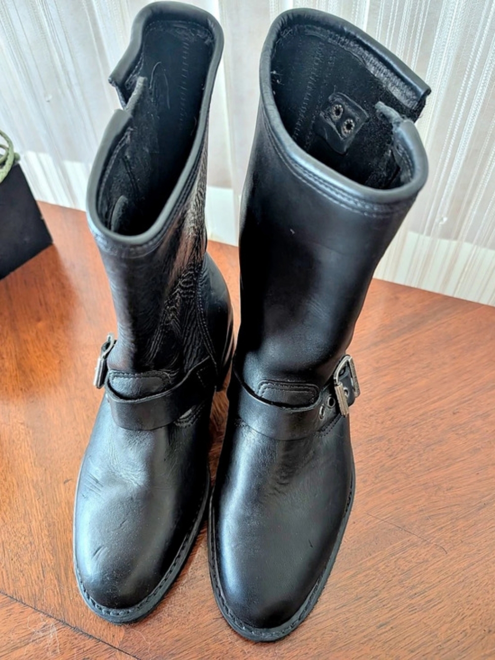 Harley-Davidson 88409 Black Leather Moto Boots US 6